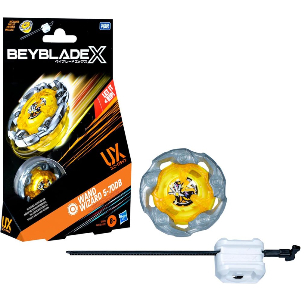 Beyblade X Wand Wizard 5-70DB UX con Lanzador