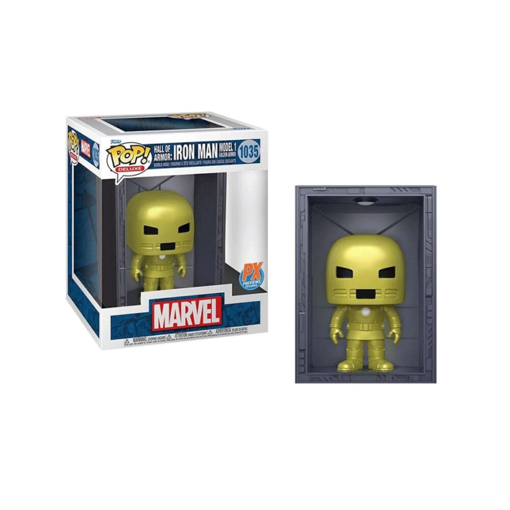 Funko Pop! Marvel: Hall of Armor – Ironman- Golden Armor (deluxe)